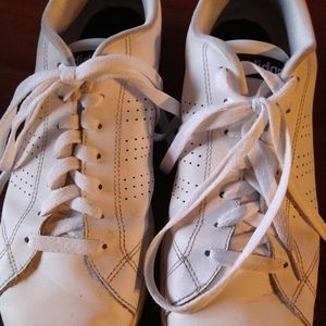 Adidas Women's NEO White Leather Sneakers, F99091, Size 9.5